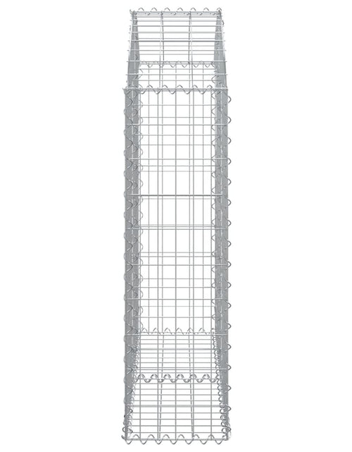 Загрузите изображение в средство просмотра галереи, Coș gabion arcuit, 100x30x100/120 cm, fier galvanizat Lando - Lando
