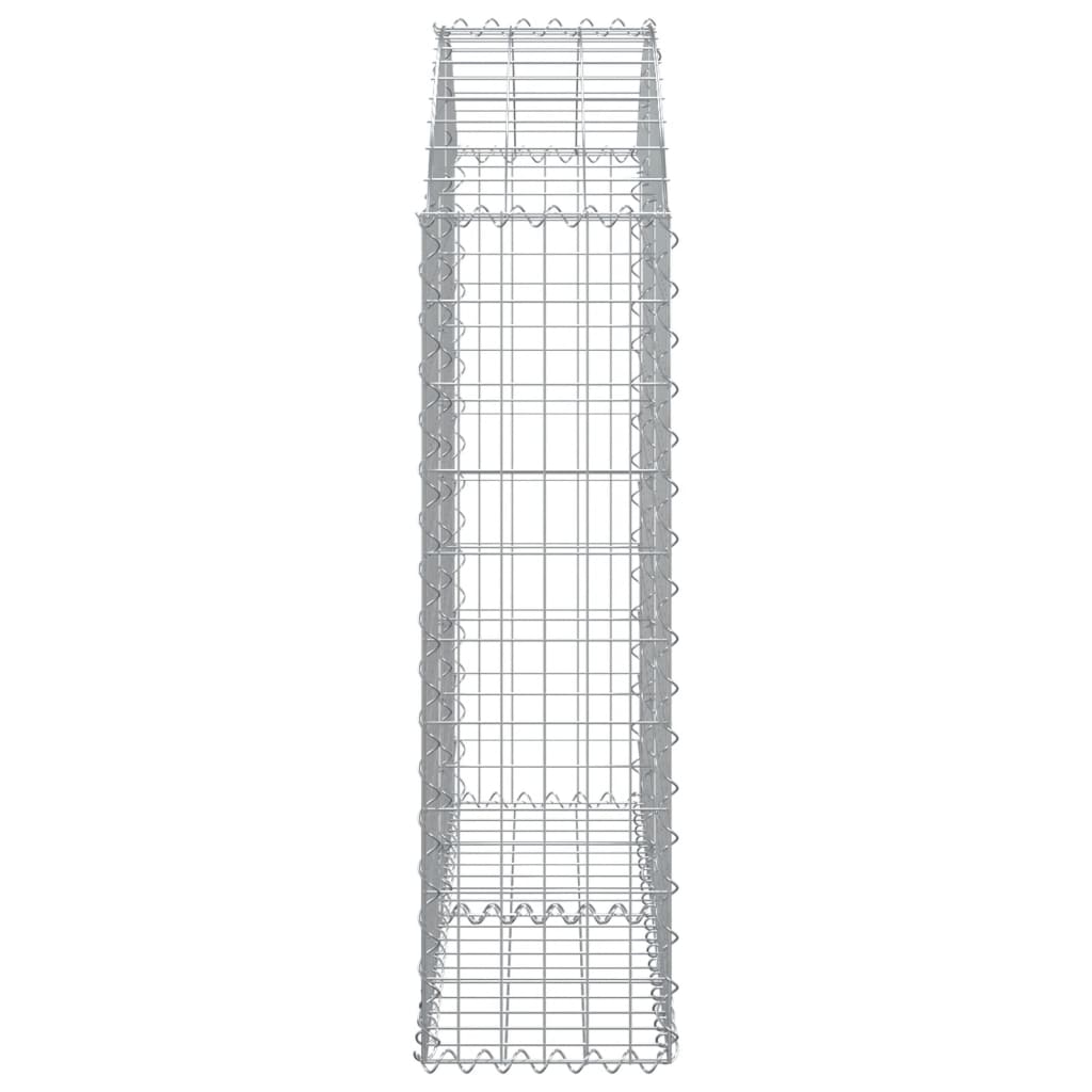 Coș gabion arcuit, 100x30x100/120 cm, fier galvanizat Lando - Lando