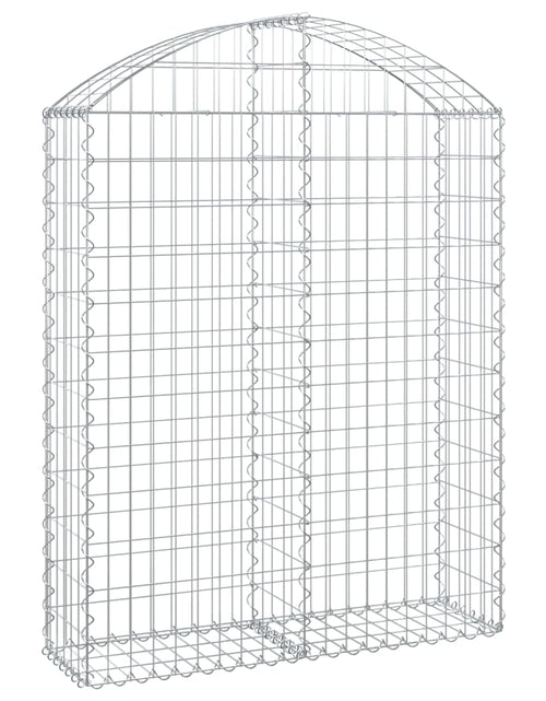 Загрузите изображение в средство просмотра галереи, Coș gabion arcuit, 100x30x120/140 cm, fier galvanizat Lando - Lando
