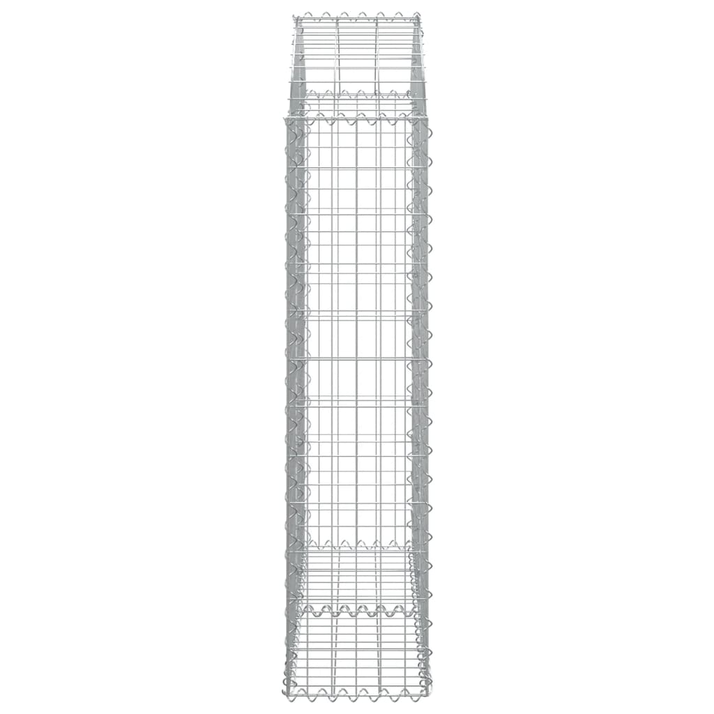 Coș gabion arcuit, 100x30x120/140 cm, fier galvanizat Lando - Lando