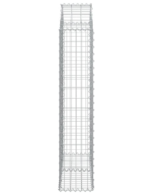 Загрузите изображение в средство просмотра галереи, Coș gabion arcuit, 100x30x140/160 cm, fier galvanizat Lando - Lando
