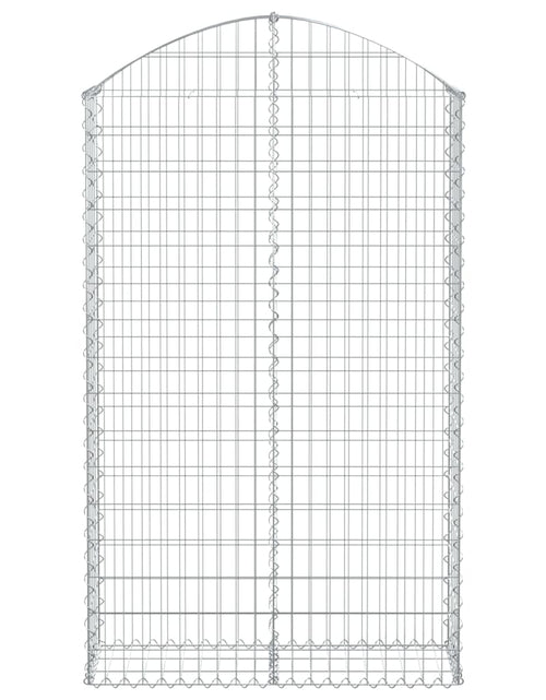 Загрузите изображение в средство просмотра галереи, Coș gabion arcuit, 100x30x160/180 cm, fier galvanizat Lando - Lando
