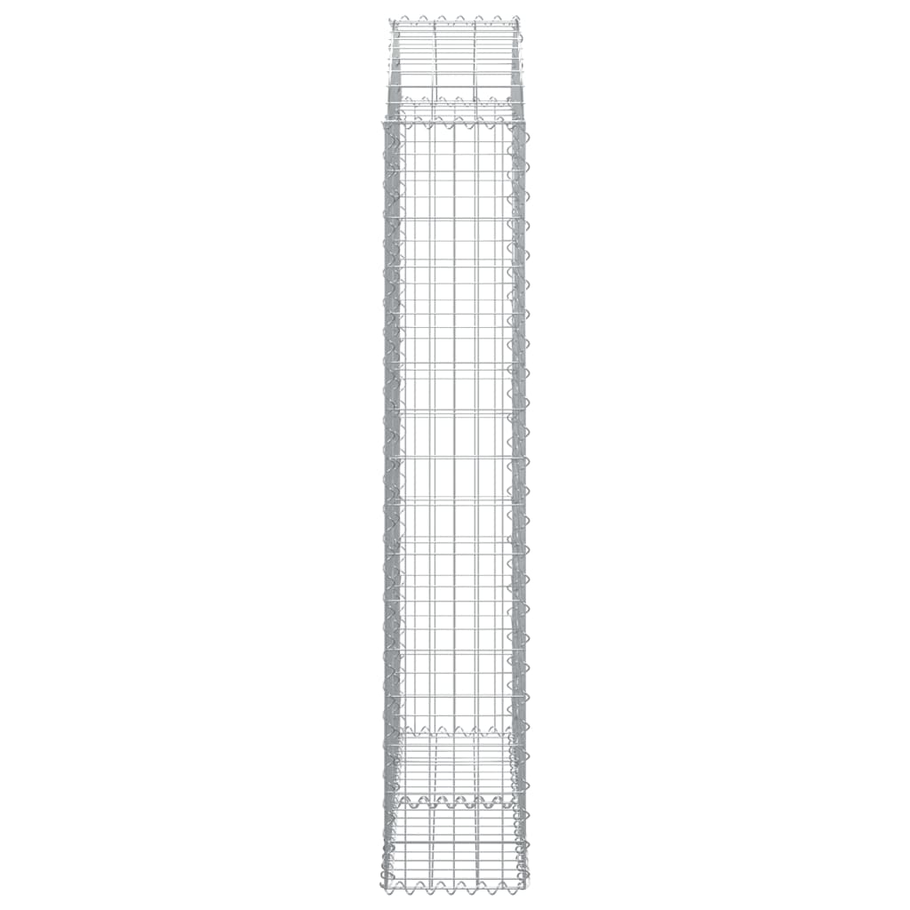 Coș gabion arcuit, 100x30x160/180 cm, fier galvanizat Lando - Lando