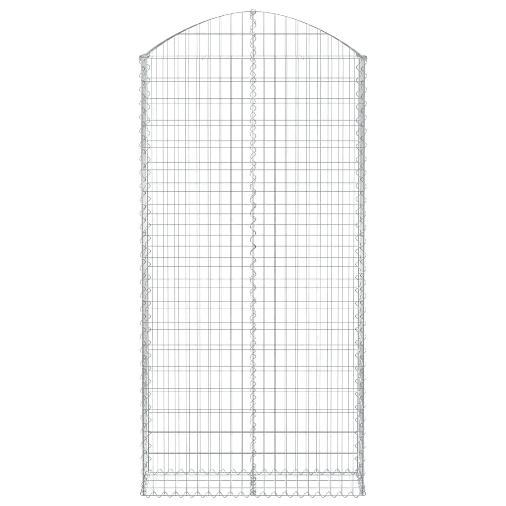 Coș gabion arcuit, 100x30x200/220 cm, fier galvanizat Lando - Lando