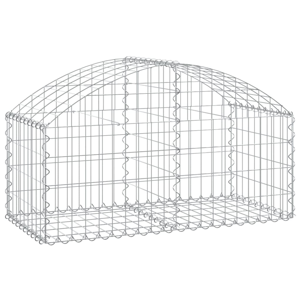 Coș gabion arcuit, 100x50x40/60 cm, fier galvanizat Lando - Lando