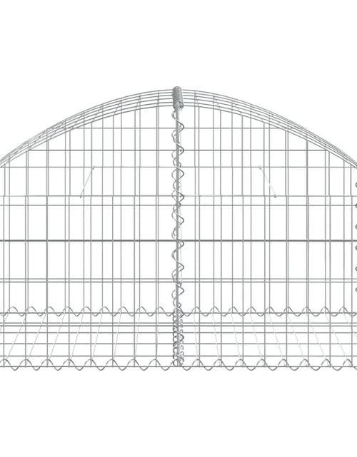 Încărcați imaginea în vizualizatorul Galerie, Coș gabion arcuit, 100x50x40/60 cm, fier galvanizat Lando - Lando
