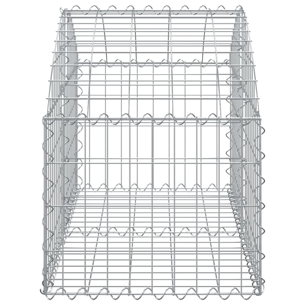 Coș gabion arcuit, 100x50x40/60 cm, fier galvanizat Lando - Lando