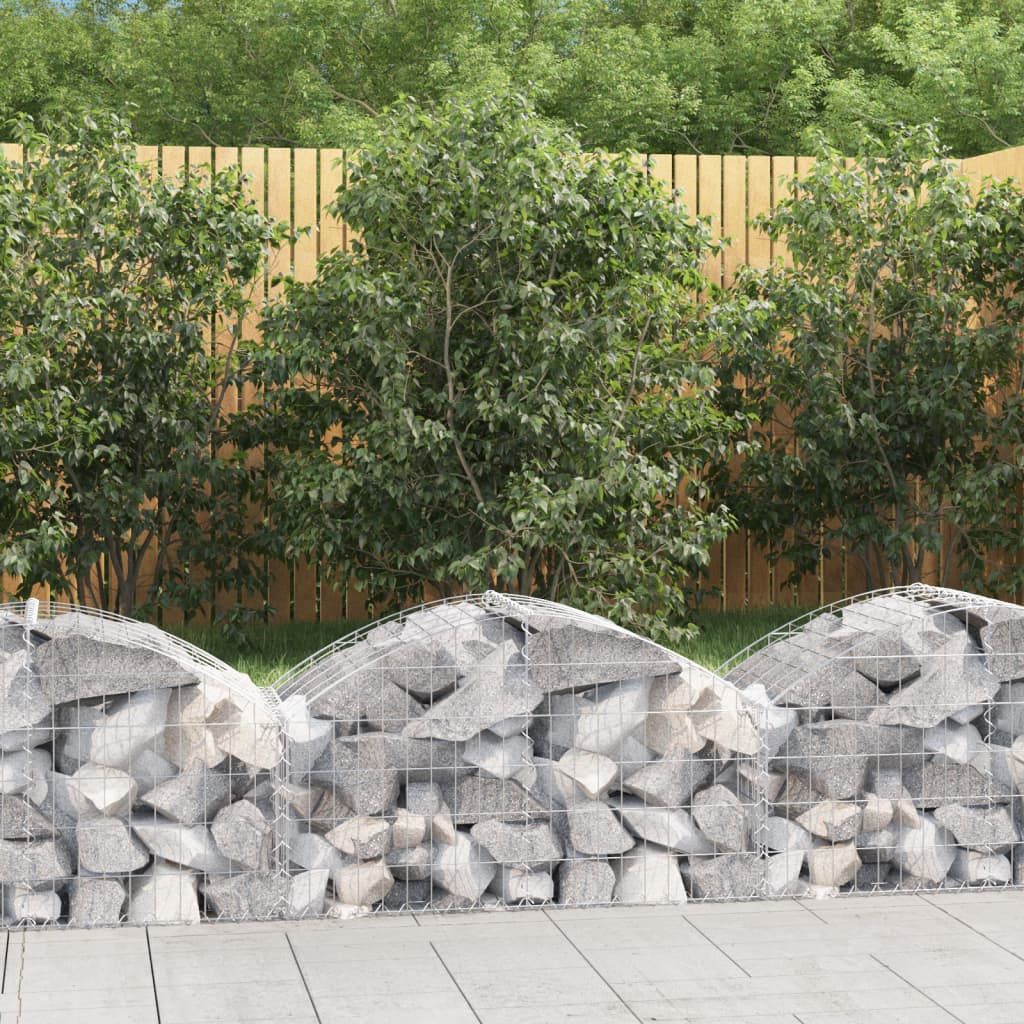 Coș gabion arcuit, 100x50x40/60 cm, fier galvanizat Lando - Lando