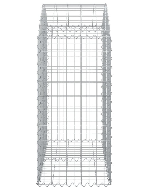 Încărcați imaginea în vizualizatorul Galerie, Coș gabion arcuit, 100x50x100/120 cm, fier galvanizat Lando - Lando
