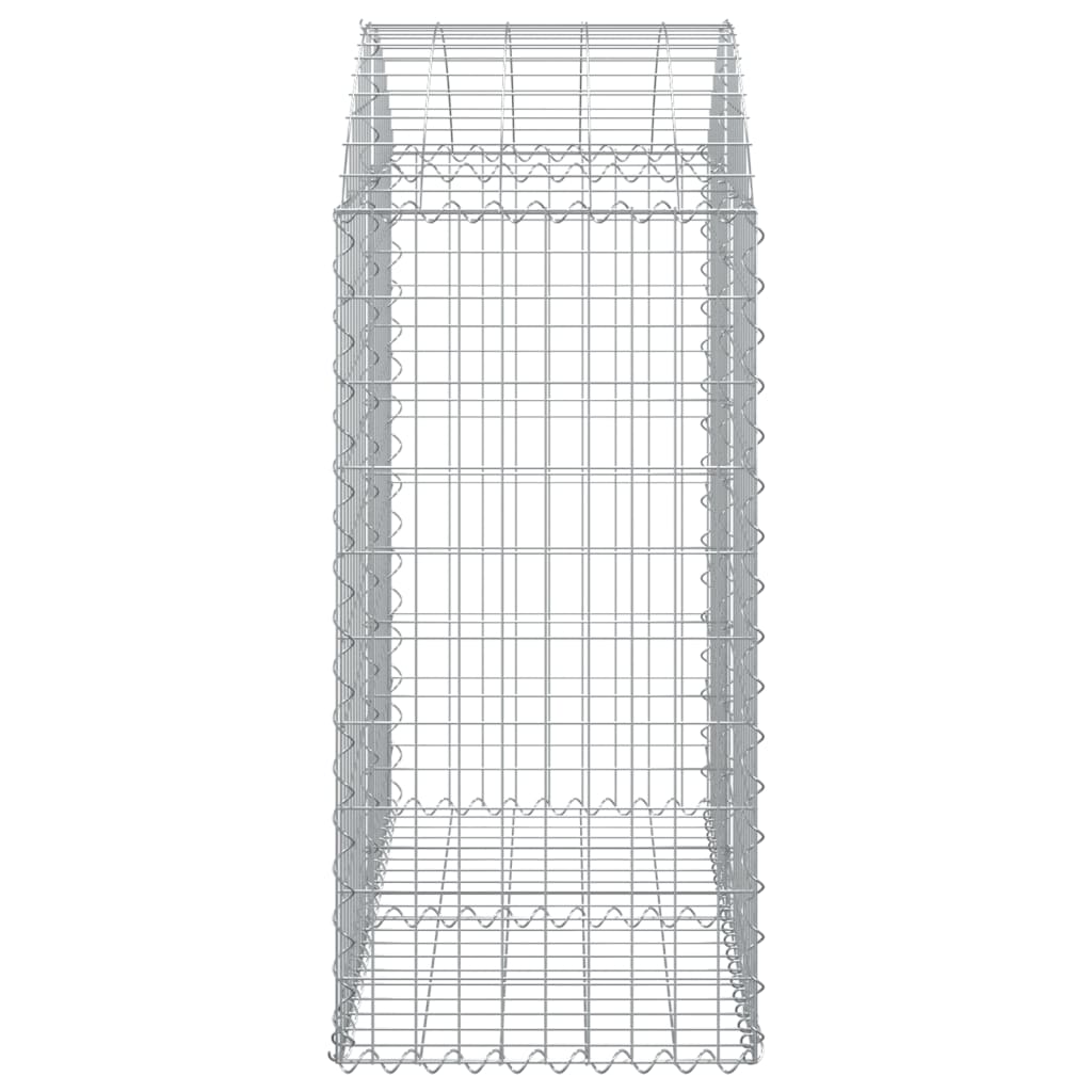 Coș gabion arcuit, 100x50x100/120 cm, fier galvanizat Lando - Lando