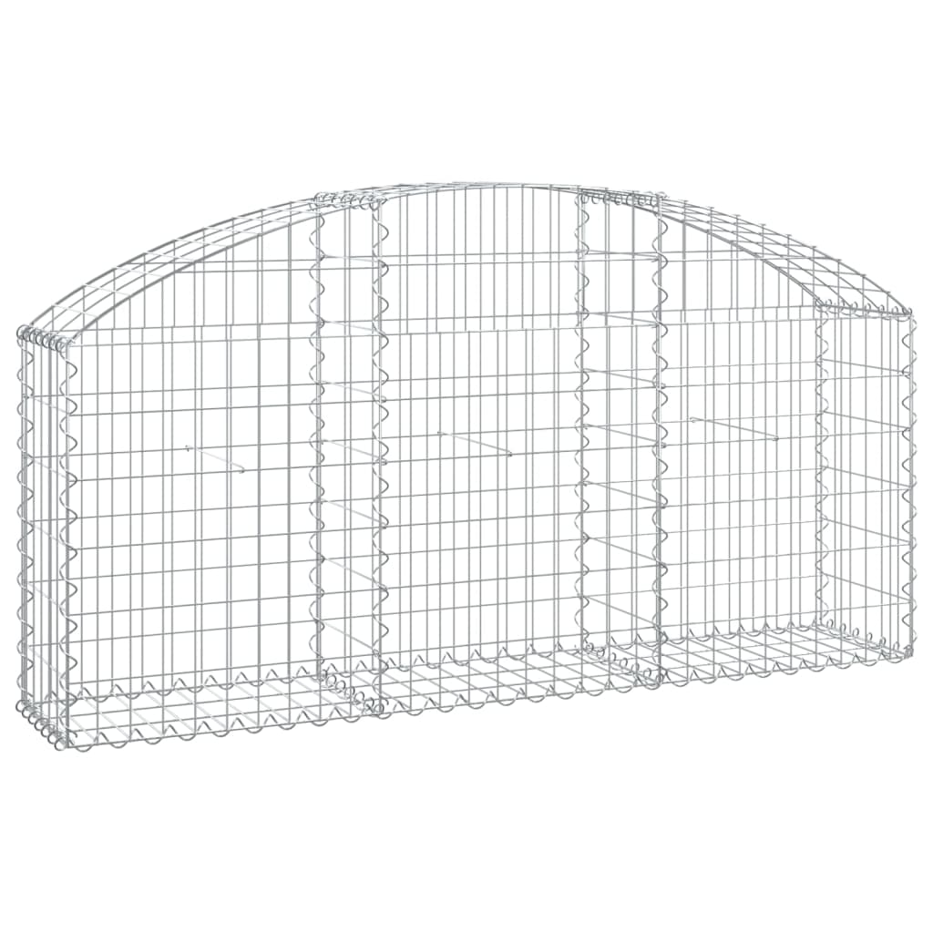 Coș gabion arcuit, 150x30x60/80 cm, fier galvanizat Lando - Lando