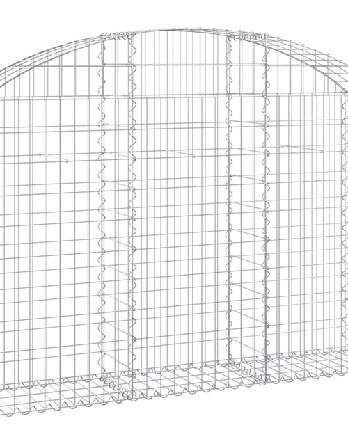 Загрузите изображение в средство просмотра галереи, Coș gabion arcuit, 150x30x100/120 cm, fier galvanizat Lando - Lando
