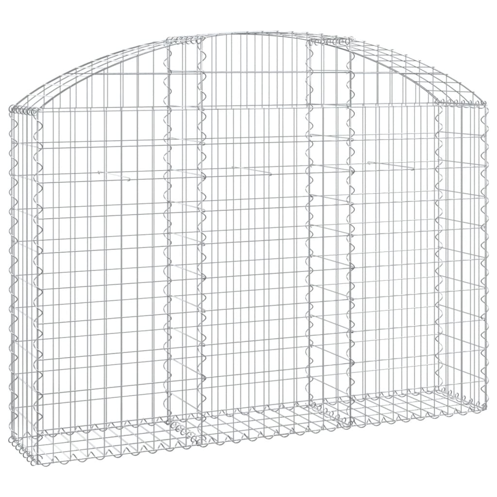 Coș gabion arcuit, 150x30x100/120 cm, fier galvanizat Lando - Lando