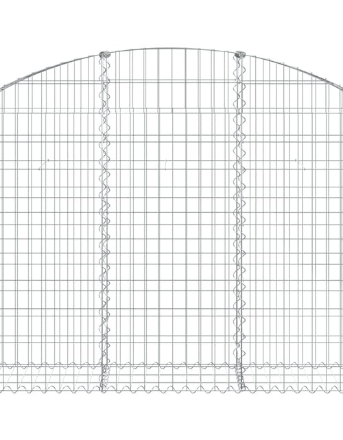 Загрузите изображение в средство просмотра галереи, Coș gabion arcuit, 150x30x100/120 cm, fier galvanizat Lando - Lando

