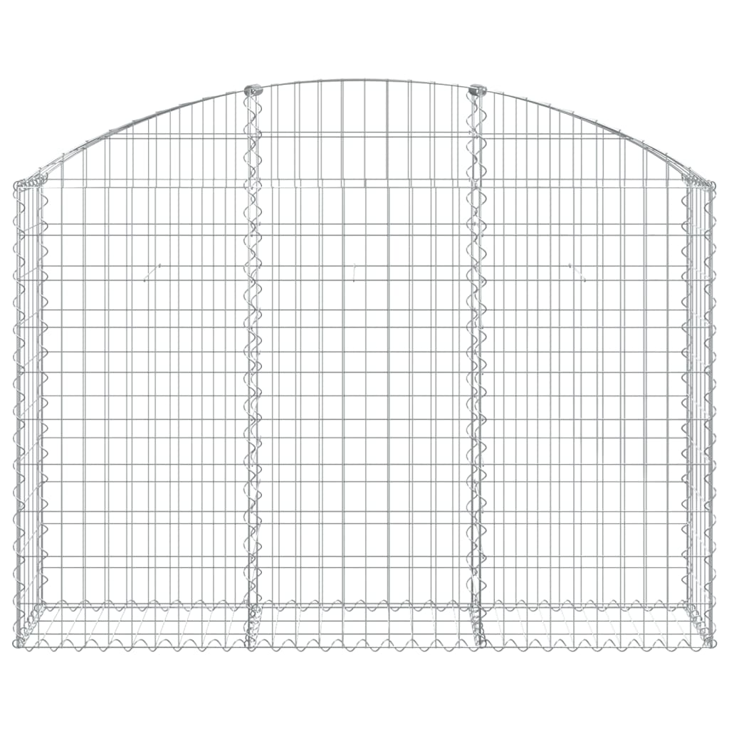 Coș gabion arcuit, 150x30x100/120 cm, fier galvanizat Lando - Lando