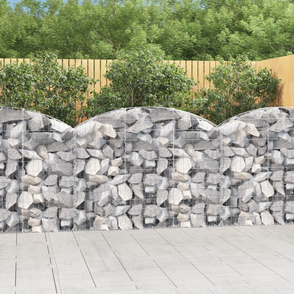 Coș gabion arcuit, 150x30x100/120 cm, fier galvanizat Lando - Lando