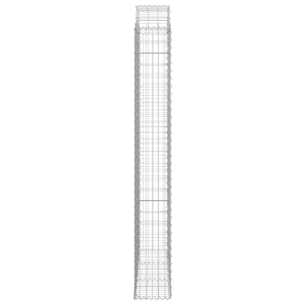 Coș gabion arcuit, 150x30x220/240 cm, fier galvanizat Lando - Lando