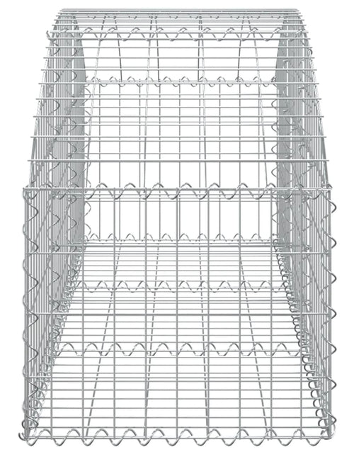 Загрузите изображение в средство просмотра галереи, Coș gabion arcuit, 150x50x40/60 cm, fier galvanizat Lando - Lando
