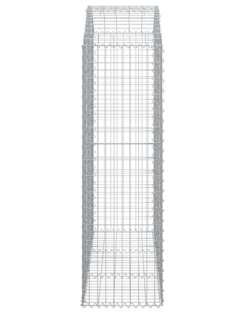 Загрузите изображение в средство просмотра галереи, Coș gabion arcuit, 150x50x160/180 cm, fier galvanizat Lando - Lando
