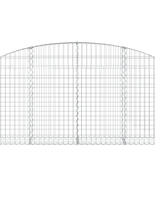 Загрузите изображение в средство просмотра галереи, Coș gabion arcuit 200x30x80/100 cm fier galvanizat Lando - Lando
