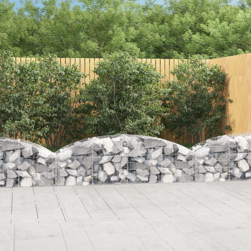 Coș gabion arcuit, 200x50x40/60 cm, fier galvanizat Lando - Lando