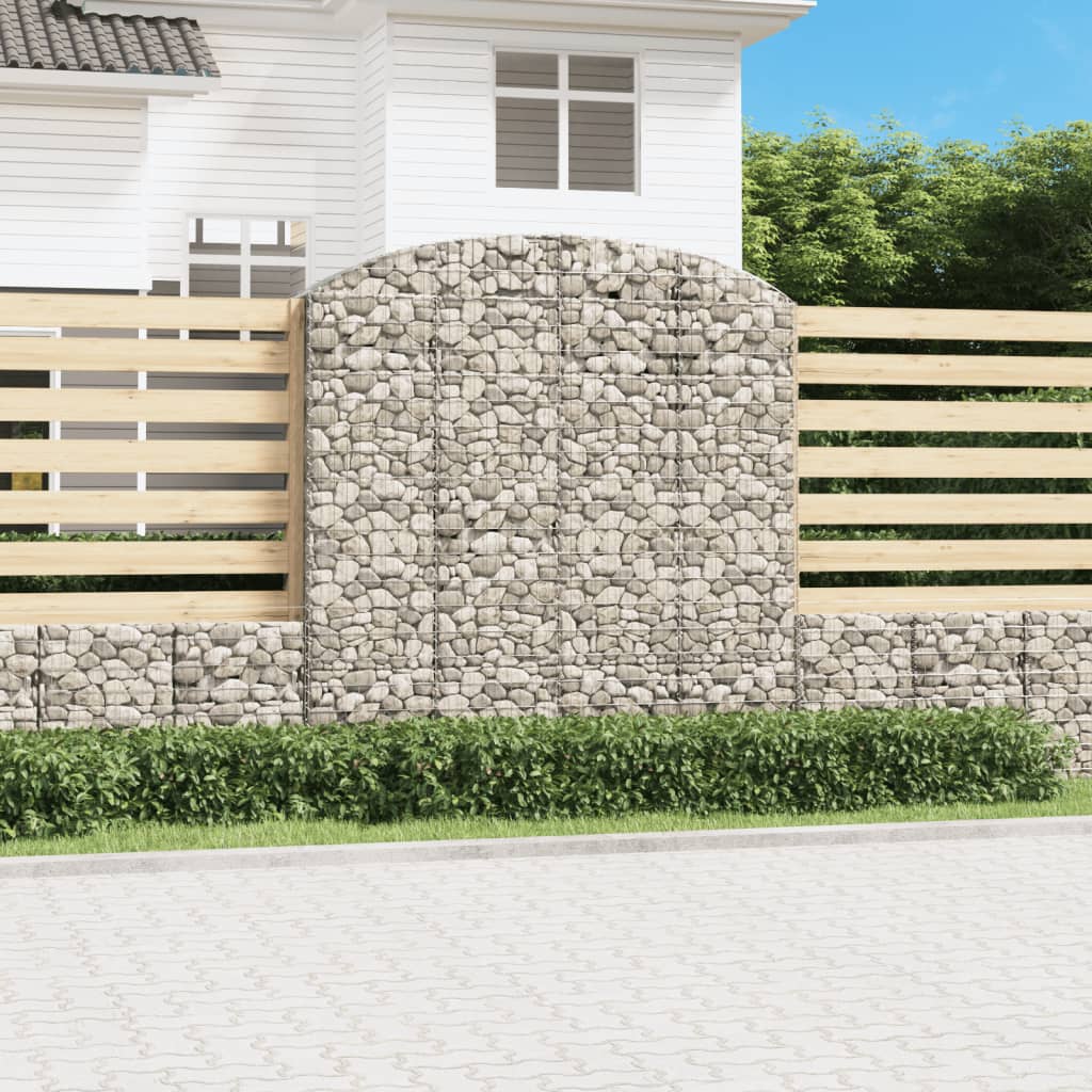 Coș gabion arcuit 200x50x200/220 cm fier galvanizat Lando - Lando