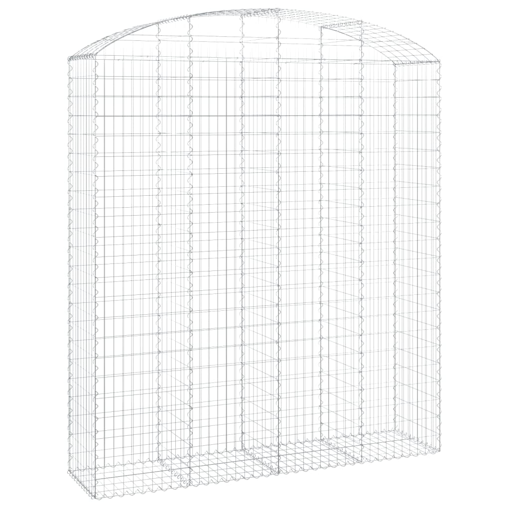 Coș gabion arcuit, 200x50x220/240 cm, fier galvanizat Lando - Lando