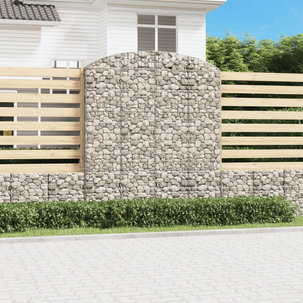 Coș gabion arcuit, 200x50x220/240 cm, fier galvanizat Lando - Lando