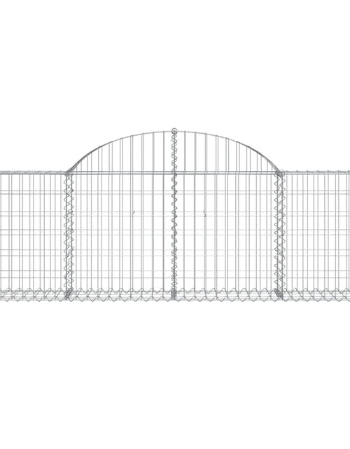 Загрузите изображение в средство просмотра галереи, Coș gabion arcuit 200x30x60/80 cm fier galvanizat Lando - Lando
