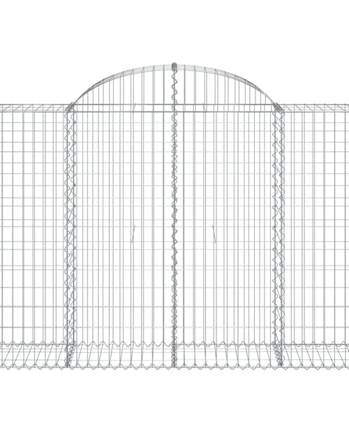 Загрузите изображение в средство просмотра галереи, Coș gabion arcuit 200x50x120/140 cm fier galvanizat Lando - Lando
