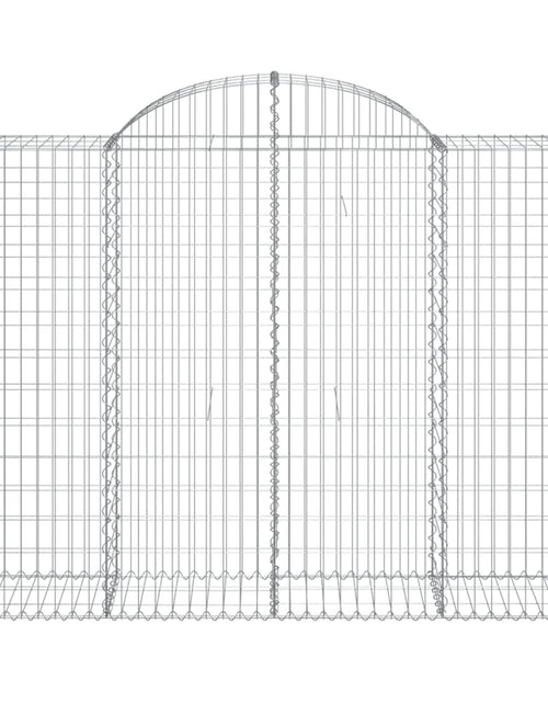 Загрузите изображение в средство просмотра галереи, Coș gabion arcuit, 200x50x140/160 cm, fier galvanizat Lando - Lando
