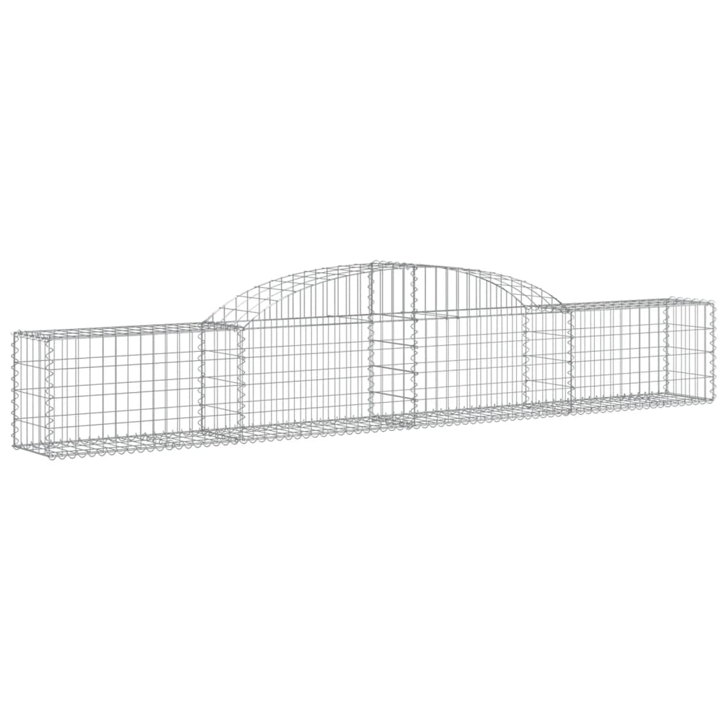 Coș gabion arcuit 300x30x40/60 cm, fier galvanizat Lando - Lando