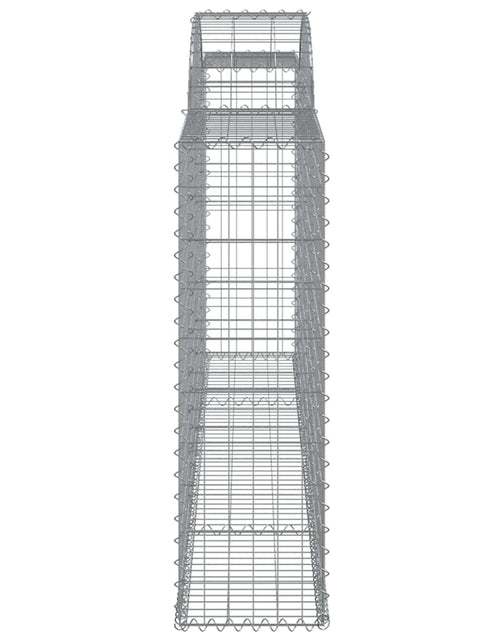 Загрузите изображение в средство просмотра галереи, Coș gabion arcuit, 300x30x100/120 cm, fier galvanizat Lando - Lando
