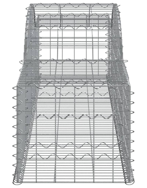 Загрузите изображение в средство просмотра галереи, Coș gabion arcuit, 300x50x40/60 cm, fier galvanizat Lando - Lando
