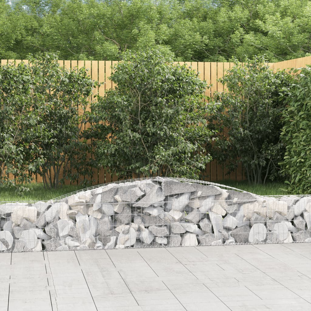 Coș gabion arcuit 400x30x40/60 cm fier galvanizat Lando - Lando