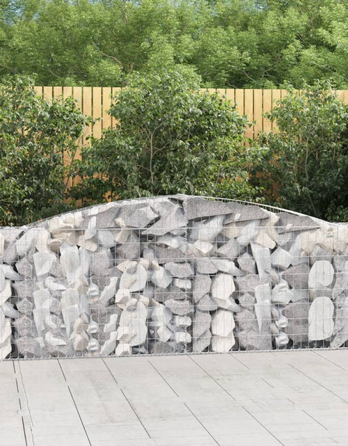 Încărcați imaginea în vizualizatorul Galerie, Coș gabion arcuit 400x30x100/120 cm fier galvanizat Lando - Lando
