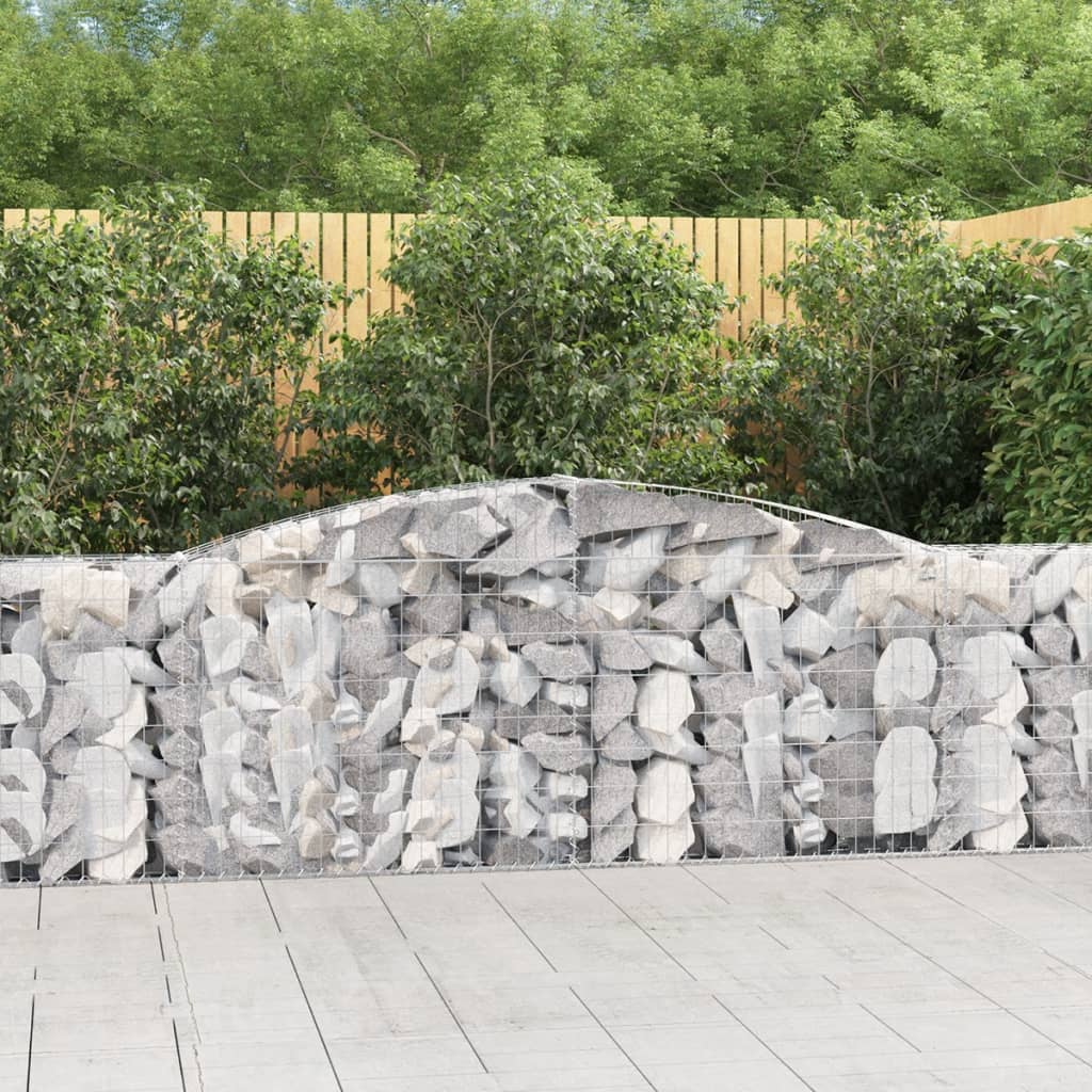 Coș gabion arcuit 400x30x100/120 cm fier galvanizat Lando - Lando