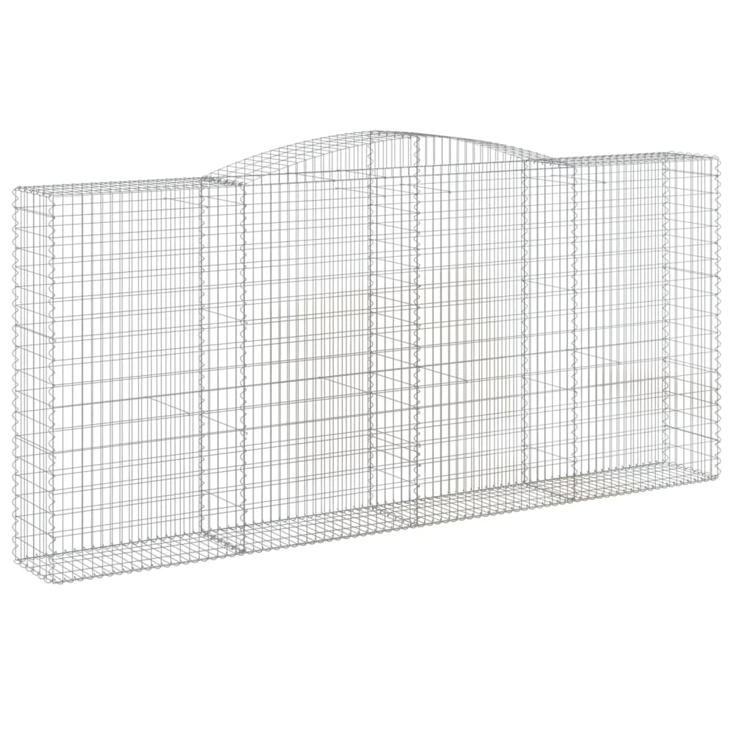 Coș gabion arcuit, 400x50x180/200 cm, fier galvanizat Lando - Lando