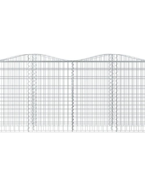 Загрузите изображение в средство просмотра галереи, Strat înălțat cu gabion arcuit, 200x50x100 cm, fier galvanizat Lando - Lando
