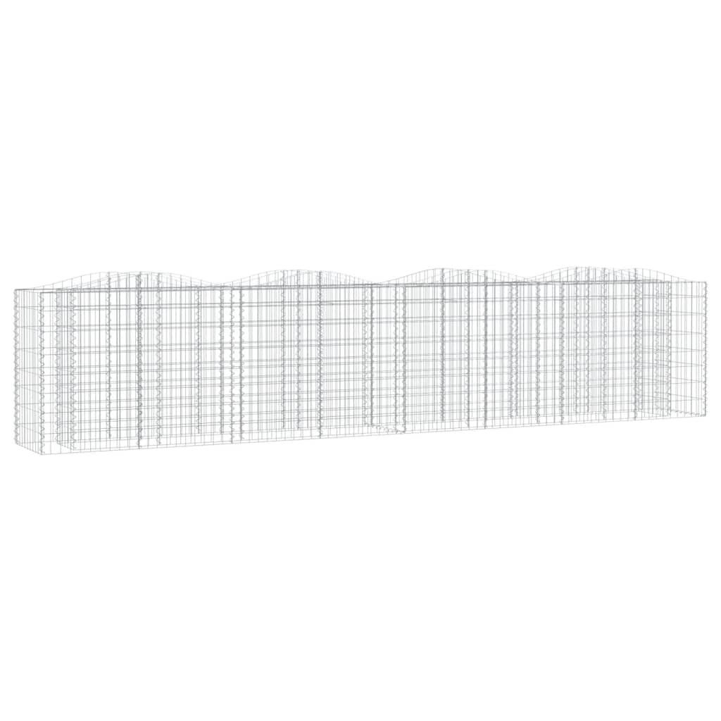 Strat înălțat cu gabion arcuit, 400x50x100 cm, fier galvanizat Lando - Lando