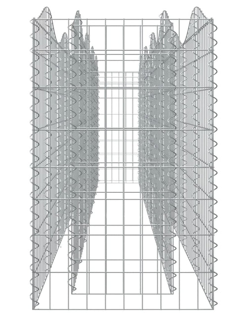 Загрузите изображение в средство просмотра галереи, Strat înălțat cu gabion arcuit, 400x50x100 cm, fier galvanizat Lando - Lando

