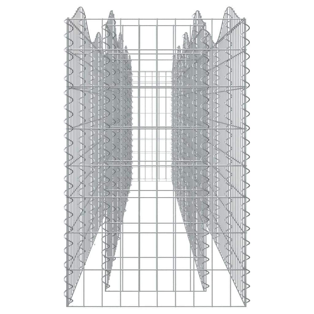 Strat înălțat cu gabion arcuit, 400x50x100 cm, fier galvanizat Lando - Lando