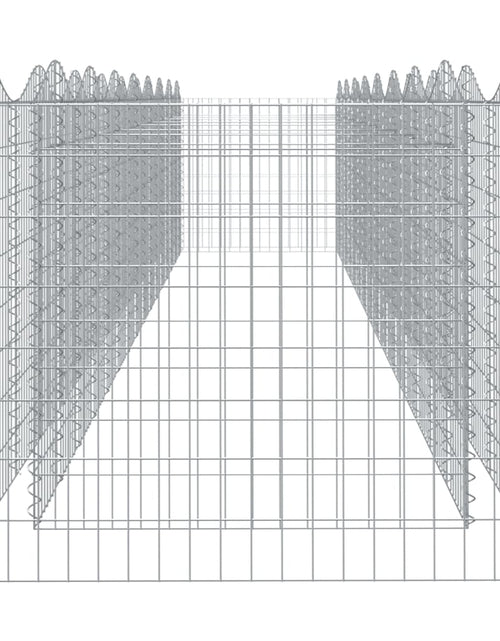 Загрузите изображение в средство просмотра галереи, Strat înălțat cu gabion arcuit, 800x100x100 cm, fier galvanizat Lando - Lando
