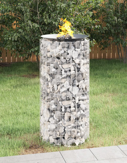 Încărcați imaginea în vizualizatorul Galerie, Vatră de foc din gabion Ø 50 cm fier galvanizat Lando - Lando
