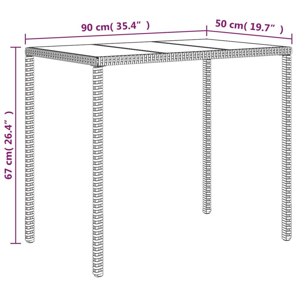 Set mobilier de grădină cu perne, 4 piese, maro, poliratan