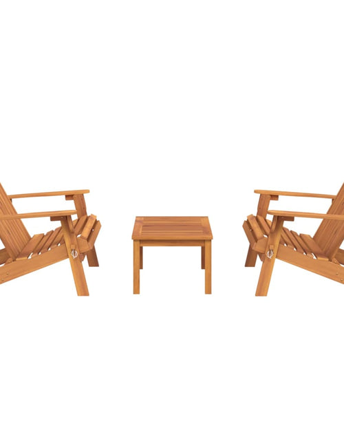 Încărcați imaginea în vizualizatorul Galerie, Set mobilier de grădină Adirondack, 3 piese, lemn masiv acacia - Lando
