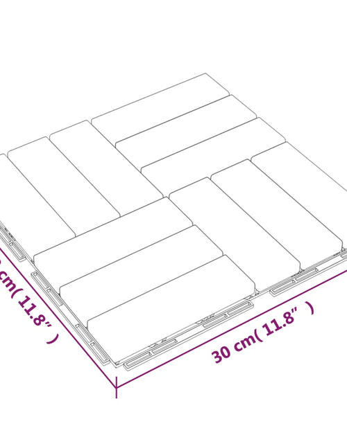 Загрузите изображение в средство просмотра галереи, Plăci de pardoseală, 30 buc., 30x30 cm, lemn masiv de tec - Lando
