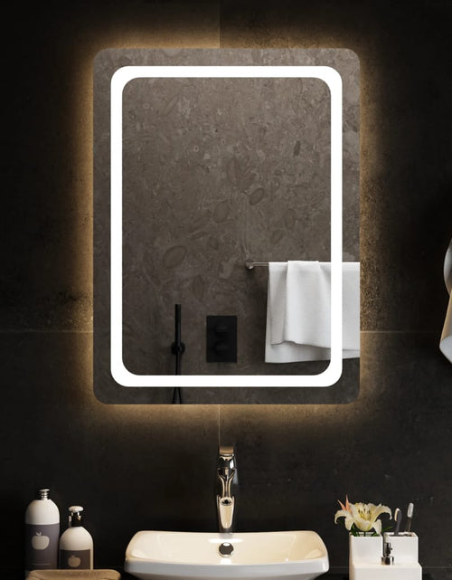 Încărcați imaginea în vizualizatorul Galerie, Oglindă de baie cu LED, 60x80 cm - Lando
