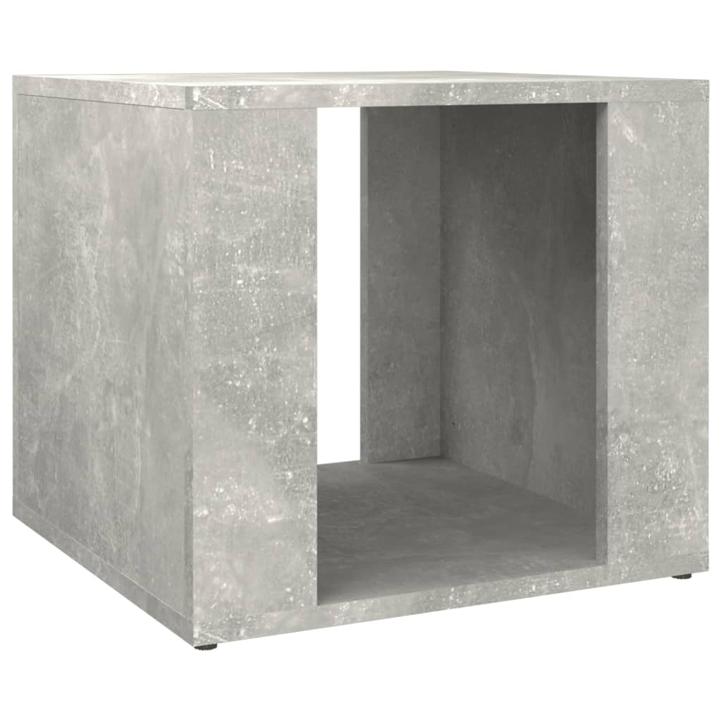 Noptieră, gri beton, 41x40x36 cm, lemn compozit - Lando