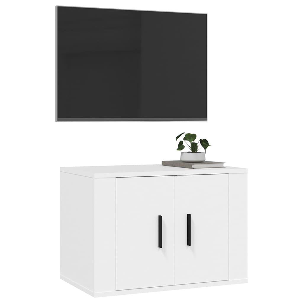 Dulap TV cu montaj pe perete, alb, 57x34,5x40 cm Lando - Lando